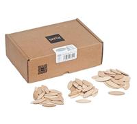 WFix Lamelles d’Assemblage Type Lamello 0 500 pièces taille 0 Chevilles Plates en Bois de Hêtre Idéal pour Fraiseuse Bois et Fraiseuse à Lamelles
