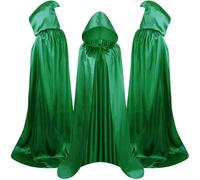 WFKKMEQ Halloween Cape à Capuche, Cape Vampire Costume pour Adulte Enfant, pour Carnaval Cosplay Costume Longue Cape, Déguisement pour Halloween, Bal Masqué - 110cm