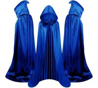 WFKKMEQ Halloween Vampire Cape, Fête Cape à Capuche, Déguisement de Sorcière pour Adulte Enfant, pour Bal masqué Halloween fête de Famille Parfaite, les soirées déguisées ou les friandises - 150CM