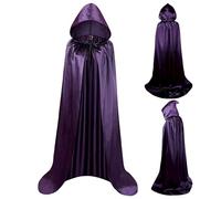 WFKKMEQ Halloween Vampire Cape, Vampire Cape à Capuche Cosplay Costume, Femmes Hommes Adulte pour Carnaval Halloween Cosplay Costume - 110cm