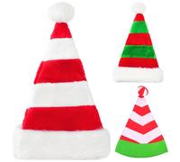 WFKKMEQ Santa hat, Santa Hat For Adults and Teens, Fancy Dress Bonnet de Noël Femme et Homme, Décoration et déguisement, Chapeau rigolo et original, Chapeau fête pour réveillon