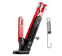 WFLCFR Béquille Latérale de Moto pour Benelli TNT 150i 2024 2025 2026, Antidérapant Réglable Latéral Alliage Stationnement Accessoires de Moto,Red