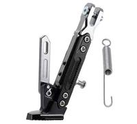 WFLCFR Béquille Latérale de Moto pour Benelli TNT 600 2017-2019 2020 2021 2022 2023 2024 2025 2026, Antidérapant Réglable Latéral Alliage Stationnement Accessoires de Moto,Silver