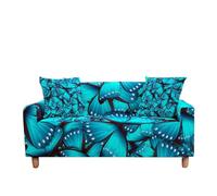 WFLGAN LESANGBAIHUODIAN Housse de canapé 3D Motif Papillon, Extensible, for Salon, 3 Places, en Forme de L, 2 pièces(Color 6,3 Seater (190-230cm))