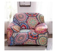 WFLGAN LESANGBAIHUODIAN Housse de canapé élastique for Salon, Motif Ethnique 3D, Motif Mandala, bohème, Universelle(Color 7,2 Seater (145-185cm))