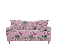 WFLGAN LESANGBAIHUODIAN Housse de canapé Extensible for Salon, 9 Styles, Motif Hortensia, Plantes, sectionnel, en Forme de L, 2/3 Places(Color 2,2 Seater (145-185cm))