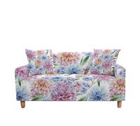 WFLGAN LESANGBAIHUODIAN Housse de canapé Extensible for Salon, 9 Styles, Motif Hortensia, Plantes, sectionnel, en Forme de L, 2/3 Places(Color 4,4 Seater(235-300cm))