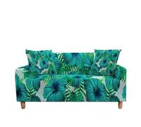 WFLGAN LESANGBAIHUODIAN Housse de canapé Extensible, Motif Feuilles Tropicales, idéale for Le Salon, canapé sectionnel en L, 2/3 Places, Style Nordique(Color 5,1 Seater (90-140cm))