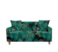 WFLGAN LESANGBAIHUODIAN Housse de canapé Extensible, Motif Feuilles Tropicales, idéale for Le Salon, canapé sectionnel en L, 2/3 Places, Style Nordique(Color 4,3 Seater (190-230cm))