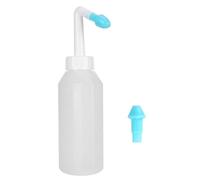WFNIHONHON Bouteille de rinçage nasal à double buse pour adulte, grande capacité 1000 ml, pulvérisation d'eau lente et uniforme, poignée antidérapante, matériau sans BPA,