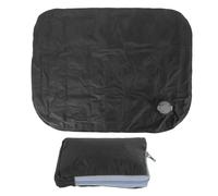 WFNIHONHON Coussin gonflable d'extérieur, matériau TPU en nylon 30D haute densité, valve de gonflage rapide, grilles de support multipoints, léger et portable pour le camping, les (Noir)