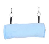 WFNIHONHON Hamster hamac Chaud en Peluche Cage Tube de lit Suspendu pour Les Petits Animaux pour Animaux de Compagnie (Bleu)