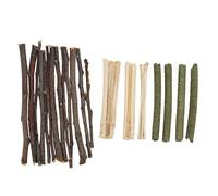 WFNIHONHON Hamster mâcher des Jouets Ensemble de Ramification de Pomme Non Toxique bâtonnet de Bambou Doux Bambou molaires Mixtes (Apfelzweig Grasstangen süßer Bambus gemischt mit)