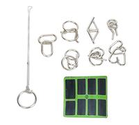 WFNIHONHON Puzzles en fil métallique pour le développement cognitif, la coordination œil-main, la relaxation, le divertissement portable, différents modèles et niveaux de