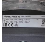 WFNKJTGO Ventilateur de Refroidissement A4D560-AM03-02 400 V 1,95/1,1 A 1160/650 W 1220/870 TR/Min 560 mm