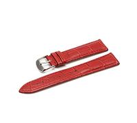 WFRUEDWC 12 14 16 18 19 20 21 22 24 mm groupe en cuir luxury watch groupe ceinture montres bracelets de dames rouges noir blanc bracelet de montre (couleur: rose rg, taille: 22 mm)