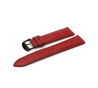 WFRUEDWC 12 14 16 18 19 20 21 22 24 mm groupe en cuir luxury watch groupe ceinture montres bracelets de dames rouges noir blanc bracelet de montre (couleur: rose rg, taille: 22 mm)