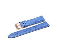 WFRUEDWC 12 14 16 18 19 20 21 22 24 mm groupe en cuir luxury watch groupe ceinture montres bracelets de dames rouges noir blanc bracelet de montre (couleur: rose rg, taille: 22 mm)