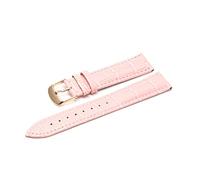 WFRUEDWC 12 14 16 18 19 20 21 22 24 mm groupe en cuir luxury watch groupe ceinture montres bracelets de dames rouges noir blanc bracelet de montre (couleur: rose rg, taille: 22 mm)