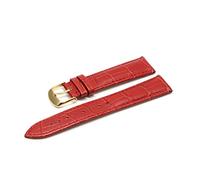 WFRUEDWC 12 14 16 18 19 20 21 22 24 mm groupe en cuir luxury watch groupe ceinture montres bracelets de dames rouges noir blanc bracelet de montre (couleur: rose rg, taille: 22 mm)
