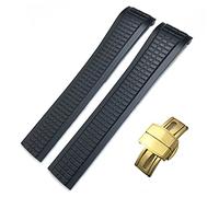 WFRUEDWC 21 mm Colorful Fluoror Rubber Watch Bands pour Patek 5164A 5167A Aquanaut Philippe Series Butterfly Boucle Silicone Watch pour homme