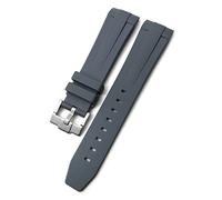 WFRUEDWC Bande de monator de silicone en silicone en caoutchouc de 19 mm 20 mm 21 mm ajustement pour Longines Conquest Hydroconquest L3 Boucche de montre imperméable/boucle pliante