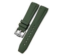 WFRUEDWC Bande de monator de silicone en silicone en caoutchouc de 19 mm 20 mm 21 mm ajustement pour Longines Conquest Hydroconquest L3 Boucche de montre imperméable/boucle pliante