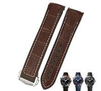WFRUEDWC Bands de montres à cornes de vache de 19 mm 20 mm pour Omega Seamaster 300 Speedmaster de Ville Watch Strap For Men Bracelet