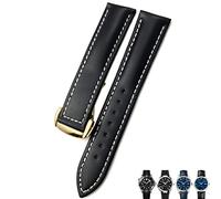 WFRUEDWC Barse de montre en cuir de 21 mm 20 mm 22 mm pour Omega Seamaster 300 Bands de montre Speedmaster