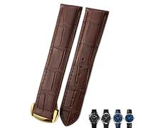 WFRUEDWC Barse de montre en cuir de 21 mm 20 mm 22 mm pour Omega Seamaster 300 Bands de montre Speedmaster