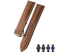 WFRUEDWC Barse de montre en cuir de 21 mm 20 mm 22 mm pour Omega Seamaster 300 Bands de montre Speedmaster
