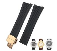 WFRUEDWC Bouetche de montre en silicone en caoutchouc en caoutchouc de 25 mm