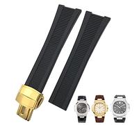 WFRUEDWC Bouetche de montre en silicone en caoutchouc en caoutchouc de 25 mm