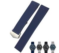 WFRUEDWC Bracelet de montre en caoutchouc silicone 20 mm 22 mm noir bleu marron bracelets de montre pour Tag Heuer CARRERA AQUARACER F1 Bracelet étanche de plongée (couleur : fermoir doré 10 mm