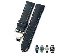 WFRUEDWC Bracelet de montre en cuir de 20 mm, 21 mm, 22 mm, bracelets de montre en cuir noir marron pour Rolex pour Omega Seamaster 300 pour Hamilton pour Seiko pour IWC pour bracelet Tissot (couleur