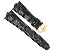 WFRUEDWC Bracelet de montre en cuir véritable pour Vacheron Constantin OVERSEAS Series 4500V 5500V P47040 Boucle en acier inoxydable Bracelet de montre pour homme 25 x 8 mm (couleur : 25-12 mm, taille
