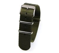 WFRUEDWC Bracelet de sangle 18 mm 20 mm 22 mm Band de montre de montre à rayures ACCESSOIRES DE MONTRATION DU BRAND, BRORD BRORD STRAP WORD (Couleur: Khaki, taille: 22 mm)