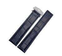 WFRUEDWC Bracelet en cuir authentique 19 mm 20 mm 22m pour tag Heuer Watchband Band Montreuse-bracelets Accessoires Fold Backle Tiron de montre en cuir (couleur: 26 mm, taille: 22 mm)