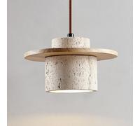 WFRUEDWC Lampe Suspendue Nordique en Pierre Naturelle, Lampe Suspendue Japonaise Wabi Sabi avec Base E27, Lampe de Chevet, Restaurant, Cuisine, allée, Bar, Club (Couleur : B)