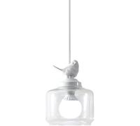 WFRUEDWC Nordic Glass Pendant Lamp Chandelier 3 Light Home Decoration Birds Plafond Blanc Pendant Bohemia côtière Longue luminaire pour l'îlot de Cuisine Chambre Chambre / 1 Light