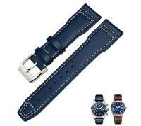 WFRUEDWC Sangle de montre en cuir authentique 20 mm 21 mm 19 mm 22 mm Bandons de montre de cuve à vache pour IWC Mark Big Pilot Spitfire Portofino Watch Accessoires