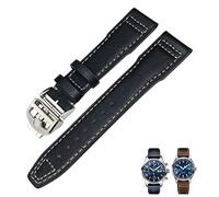 WFRUEDWC Sangle de montre en cuir authentique 20 mm 21 mm 19 mm 22 mm Bandons de montre de cuve à vache pour IWC Mark Big Pilot Spitfire Portofino Watch Accessoires