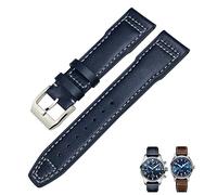 WFRUEDWC Sangle de montre en cuir authentique 20 mm 21 mm 19 mm 22 mm Bandons de montre de cuve à vache pour IWC Mark Big Pilot Spitfire Portofino Watch Accessoires