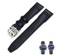 WFRUEDWC Sangle de montre en cuir authentique 20 mm 21 mm 19 mm 22 mm Bandons de montre de cuve à vache pour IWC Mark Big Pilot Spitfire Portofino Watch Accessoires