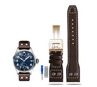 WFRUEDWC Sangle de montre en cuir Rivet pour pilotes IWC IW500916 ACCESSOIRES DE COUPE DE MONTRAGE SOUPE EN SOUPE EN SOUPE ET CHOST