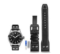 WFRUEDWC Sangle de montre en cuir Rivet pour pilotes IWC IW500916 ACCESSOIRES DE COUPE DE MONTRAGE SOUPE EN SOUPE EN SOUPE ET CHOST