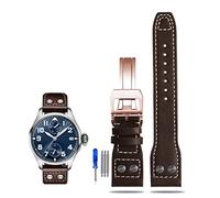 WFRUEDWC Sangle de montre en cuir Rivet pour pilotes IWC IW500916 ACCESSOIRES DE COUPE DE MONTRAGE SOUPE EN SOUPE EN SOUPE ET CHOST