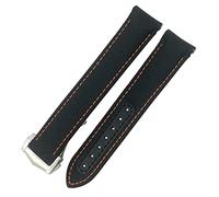 WFRUEDWC Sangle de montre en toile en nylon de 19 mm 20 mm pour Omega 300 AT150 Fabric Aqua Terra 150 Bleu 22 mm 22 mm Bouchette de montre (couleur: bleu noir 2, taille: 22 mm)