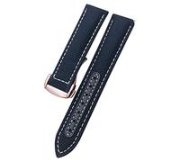 WFRUEDWC Sangle de montre en toile en nylon de 19 mm 20 mm pour Omega 300 AT150 Fabric Aqua Terra 150 Bleu 22 mm 22 mm Bouchette de montre (couleur: bleu noir 2, taille: 22 mm)