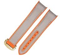 WFRUEDWC Slicon de montre en caoutchouc en nylon pour Omega Seahorse 300 Quarter Orange Ocean Universe 600 Black Grey 20mm 22 mm Watch Band